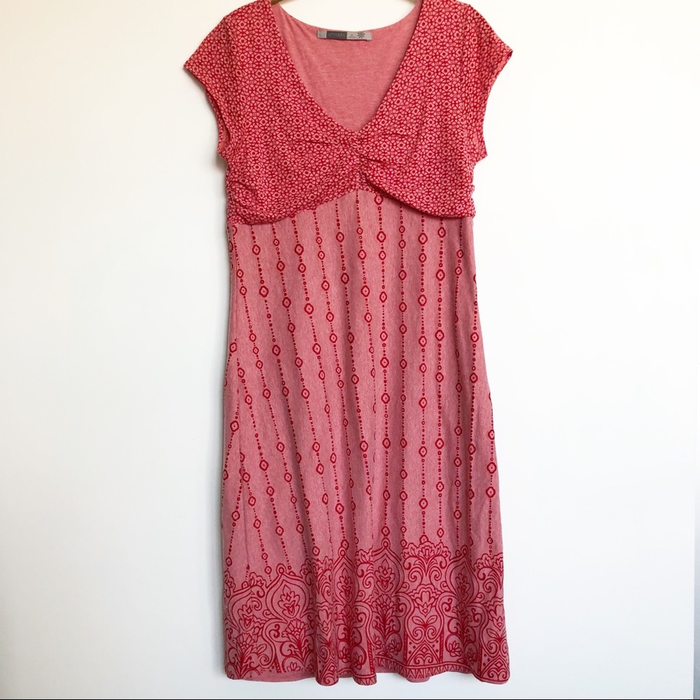 Athleta Dhara Burnout Dress Red Sz LargeTall